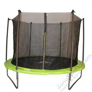 Батут DFC Jump 12ft складной, c сеткой, цвет apple green