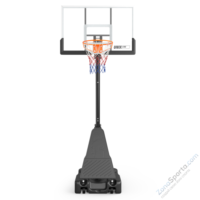 Баскетбольная стойка UNIX Line B-Stand-PC 49x33 R45 H240-305 см