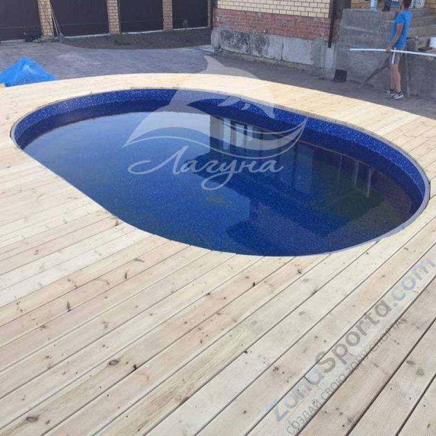 Бассейн Лагуна ТМ244 овальный вкапываемый 4 х 2 х 1,25 м