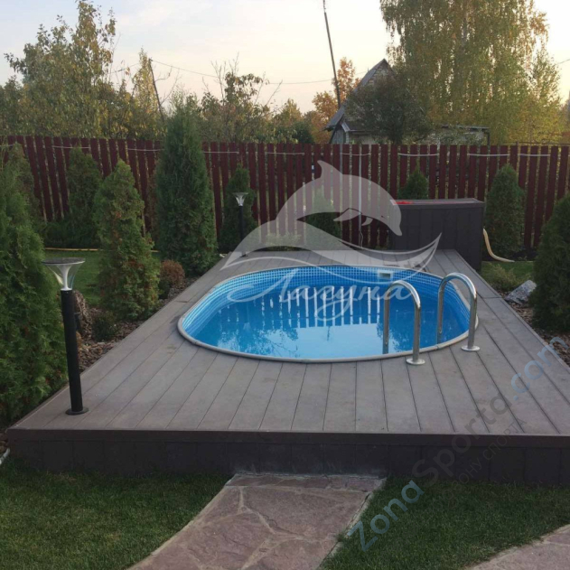 Бассейн Лагуна ТМ565 овальный 5 х 2,5 х 1,25 м