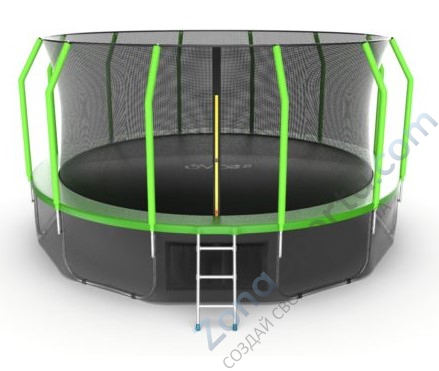 Батут Evo Jump Cosmo 16ft (Green) с нижней сетью