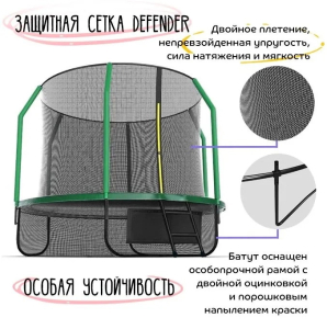 Батут с защитной сеткой KedaJump Jumpinator 8FT