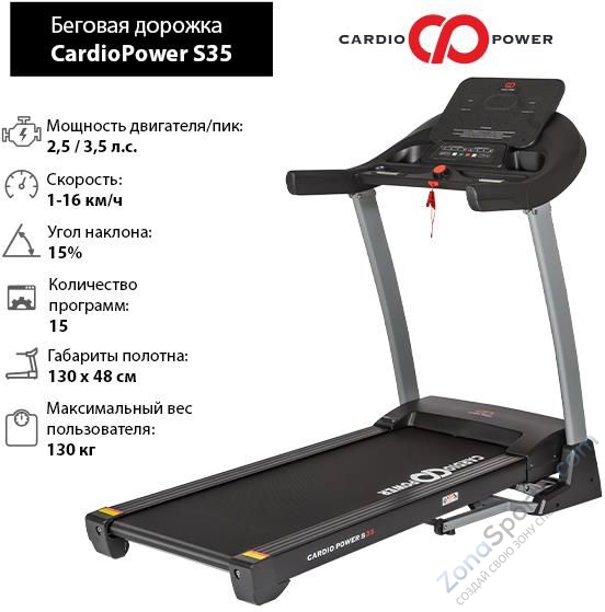Беговая дорожка CardioPower S35