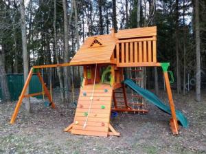 Деревянная детская площадка для дачи Igragrad Крепость Фани Deluxe