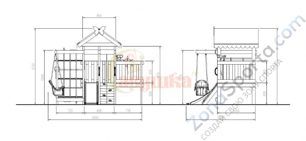 Детская площадка Савушка Baby play 6