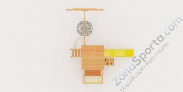 Детская площадка Савушка Мастер 3 с качелями Гнездо 1 метр