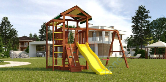 Детская площадка Савушка Мастер 5 (Махагон)