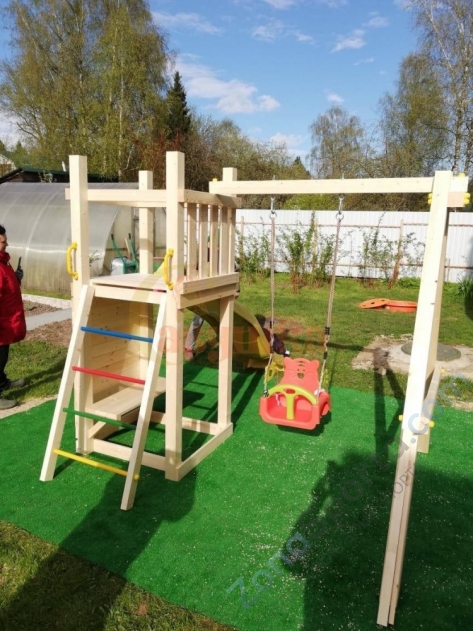 Детская площадка Савушка Мастер 6 с качелями