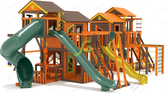 Детская деревянная площадка IgraGrad Домик 7 мод.1