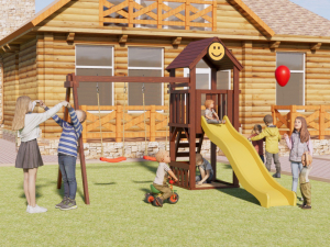 Детская деревянная площадка Smile Mini