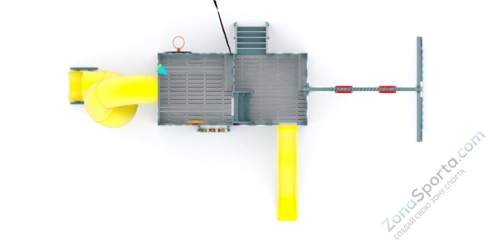 Детская игровая площадка Савушка PlayHouse-6 с домиком