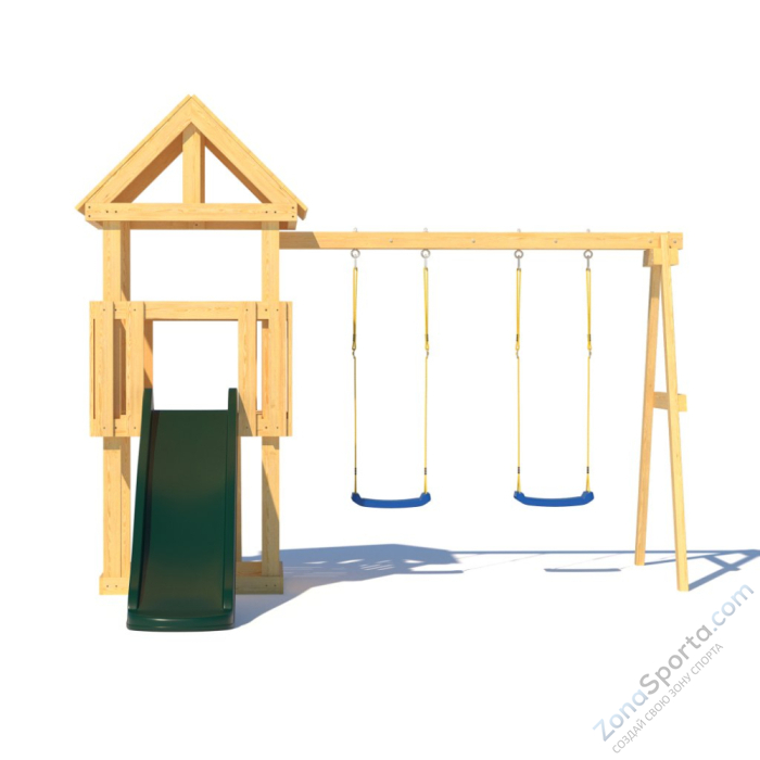 Детская площадка CustWood Junior J1 с деревянной крышей