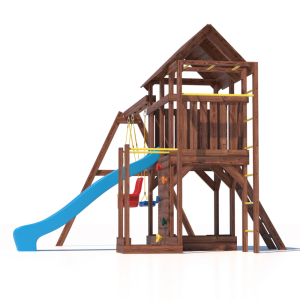 Детская площадка CustWood Scout SC5+ с большой деревянной крышей
