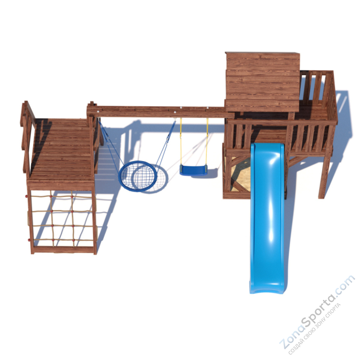 Детская площадка CustWood Scout SC8 с деревянной крышей