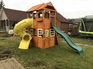 Детская площадка IgraGrad Клубный домик 2 с трубой Luxe
