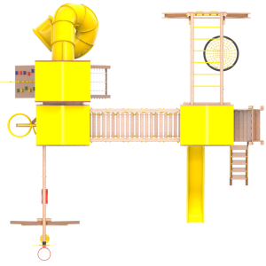 Детская площадка Пикник Оптимус Стэйдж К с винтовой трубой
