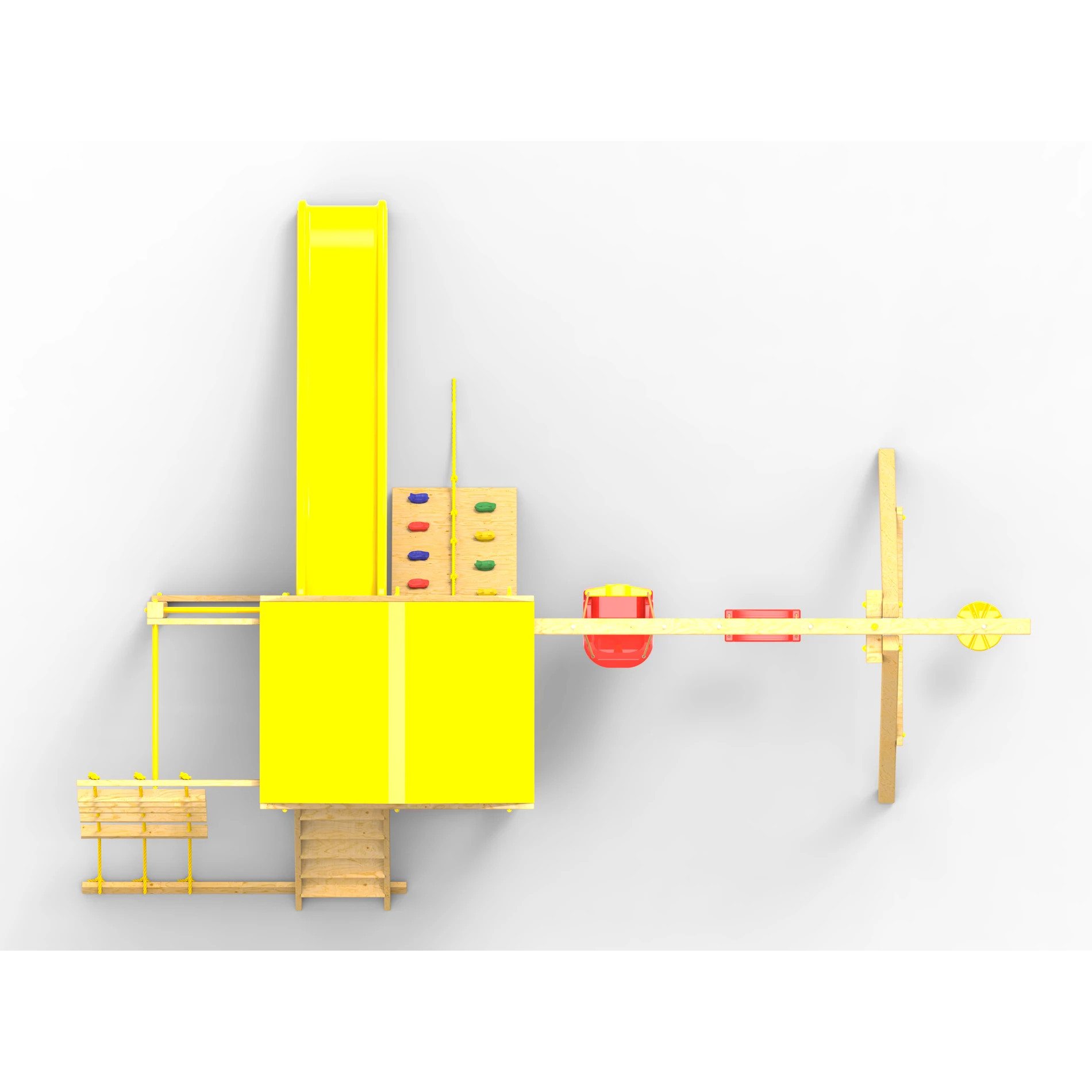 Детская площадка Пикник Стандарт с турником и шведской стенкой