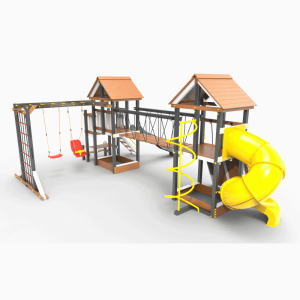 Детская площадка Пикник Ультра А Кракен с винтовой трубой