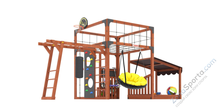 Детская площадка Савушка Куб-4 (Махагон)