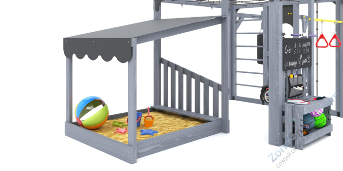 Детская площадка Савушка Куб-4 (Серый)