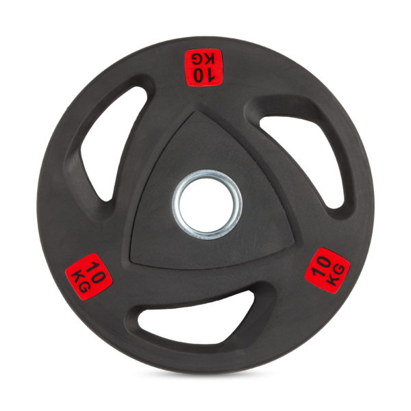 Диск 51 мм. обрезиненный с 3-мя хватами 10 кг VictoryFit VF-ST51100