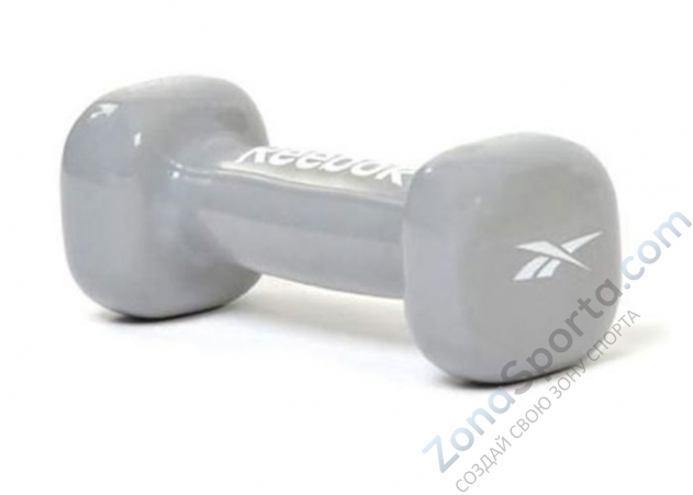 Гантель 1 кг Reebok Dumbbell Grey  серая (шт) RAWT-11051GR