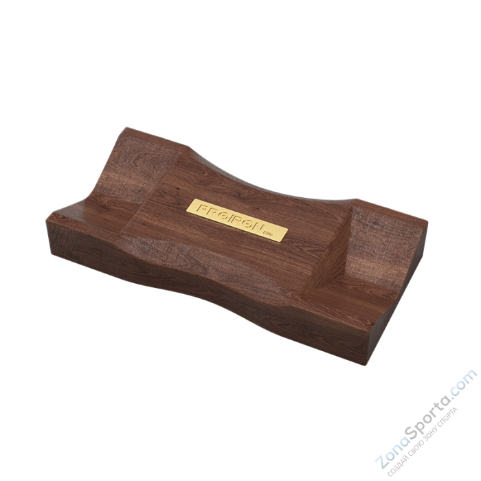 Гантель из латуни и черного дерева 4 кг с подставкой Proiron