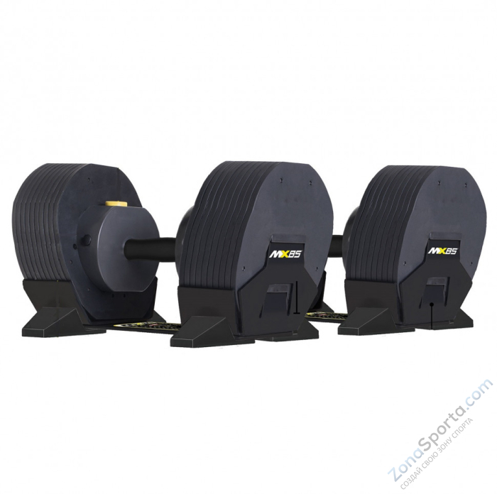 Гантели регулируемые MX Select MX85 вес 5.6 - 38.6 кг, 2 шт