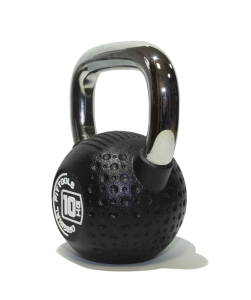 Гиря 10 кг с хромированной ручкой полиуретановая (CPU) Original FitTools