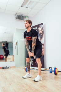 Гиря 20 кг с хромированной ручкой полиуретановая (CPU) Original FitTools