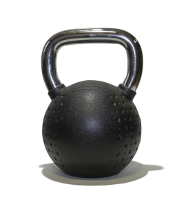 Гиря 20 кг с хромированной ручкой полиуретановая (CPU) Original FitTools