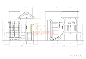 Игровой комплекс Савушка Baby 1 розовый