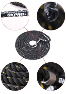 Канат тренировочный 9 м толщина 38 мм телиреновый OKPRO OK1951-9