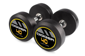 Комплект обрезиненных гантелей 5 пар от 40 до 50 кг Hasttings Digger HD51D2A-40-50