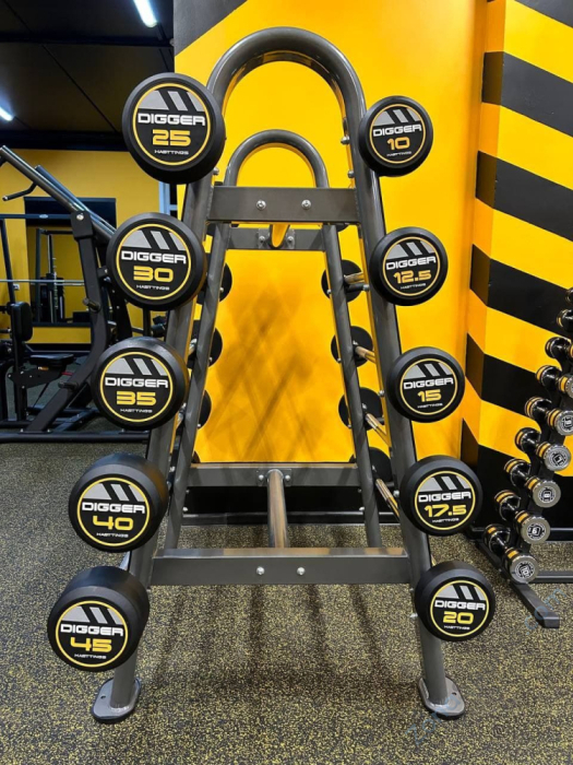 Комплект прямых фиксированных обрезиненных штанг Hasttings HD51G2A-10-30 от 10 до 30 кг