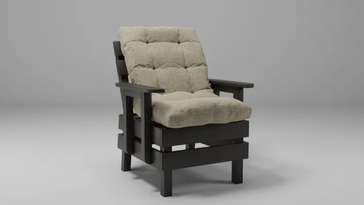 Кресло деревянное мягкое Savushka Type-D