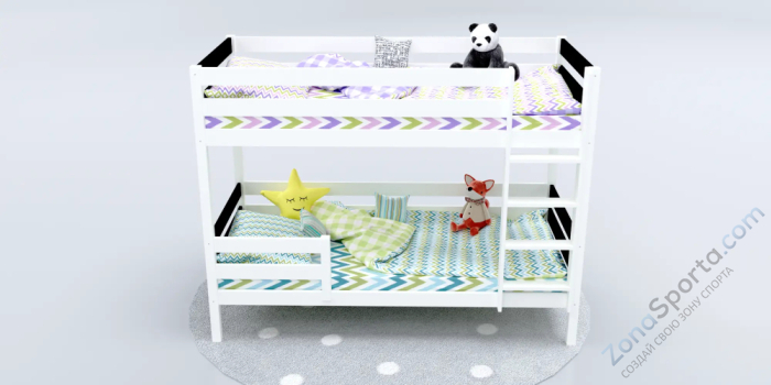 Кровать детская двухъярусная Савушка-01 90х180 Nero (черный)