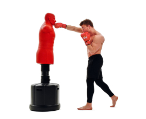 Манекен DFC Boxing Punching Man-Heavy c регулировкой высоты TLS-AR (красный)