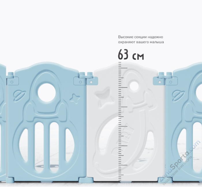 Манеж Unix Kids Supreme Space 160x160 Blue