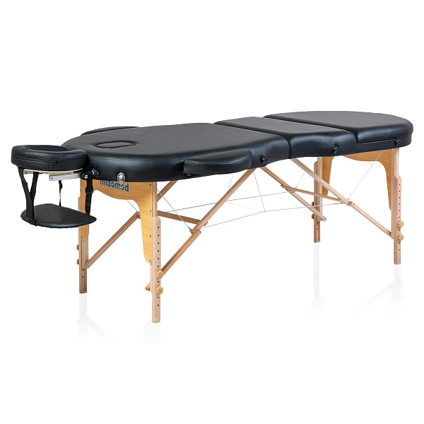 Массажный складной стол Mizomed Premium Oval 3 черный