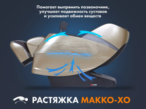 Массажное кресло Fujimo Combat 4D Коричневый