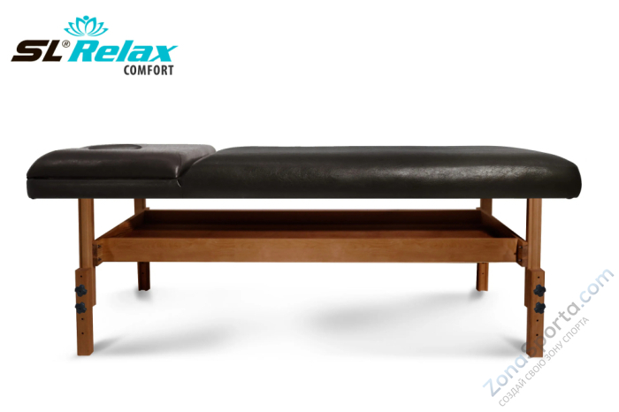 Массажный стол Relax Comfort черная кожа
