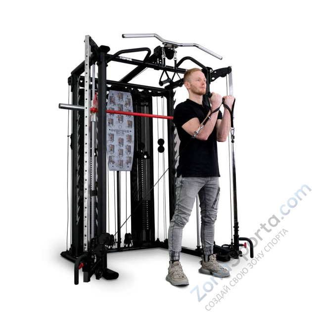 Машина Смита с грузоблоками и турником Inspire SCS