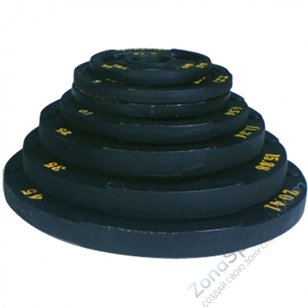 Набор олимпийских дисков 51 мм для тренажеров Powertec 255 LBS (115,68 кг)