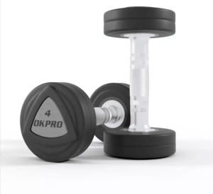 Набор полиуретановых гантелей от 12 до 30 кг (шаг 2 кг) OKPRO OK1032B-12-30-G