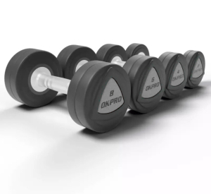 Набор полиуретановых гантелей от 32 до 40 кг (шаг 2 кг) OKPRO OK1032B-32-40-G