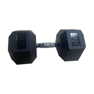 Обрезиненная гексагональная гантель INEX Hex Dumbbell 35 кг