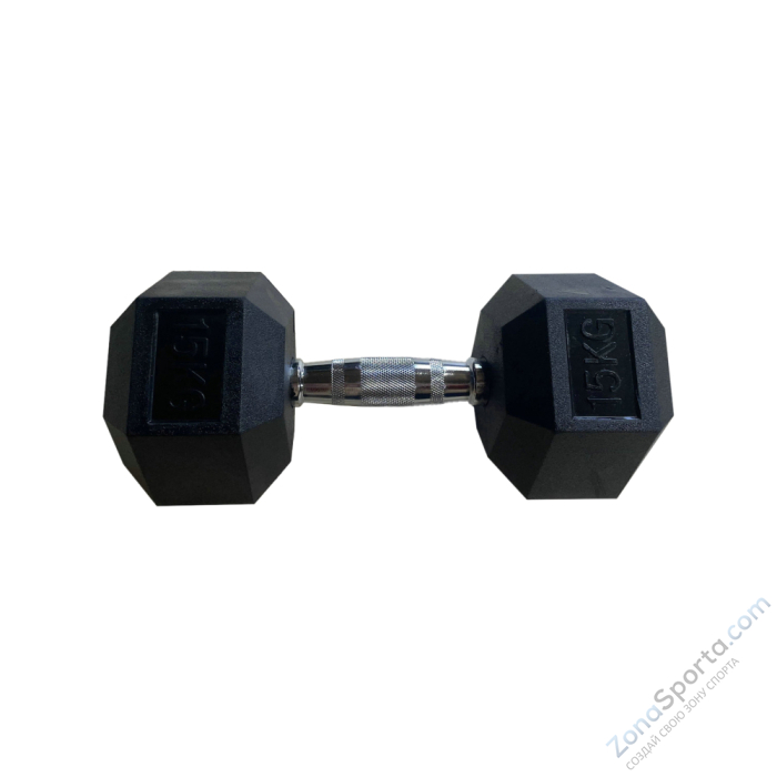 Обрезиненная гексагональная гантель INEX Hex Dumbbell 8 кг
