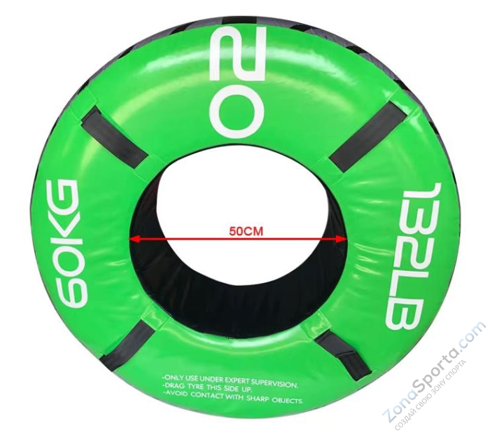 Шина для многофункционального тренинга, 60 кг, зелёная OKPRO OK9192-60