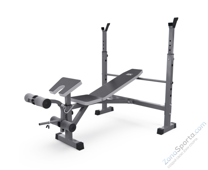 Скамья со стойками под штангу DFC D705